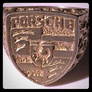 Men’s sterling silver .925 Porsche ring